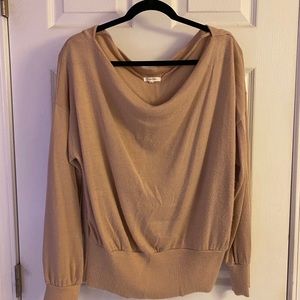 Mauirces Slouchy Off The Shoulder Blush Sweater